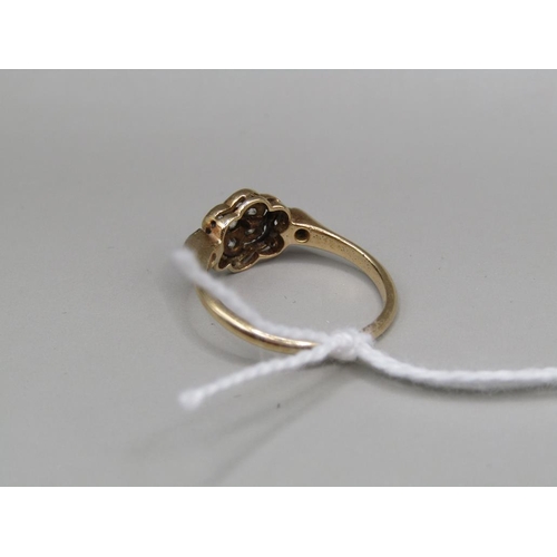 1521 - 18ct GOLD DIAMOND SET RING SIZE K 1/2