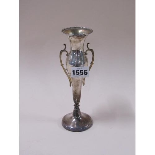 1556 - SILVER SPILL VASE WITH WEIGHTED BASE