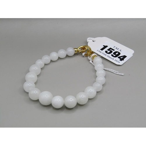 1594 - MUTTON FAT JADE BRACELET