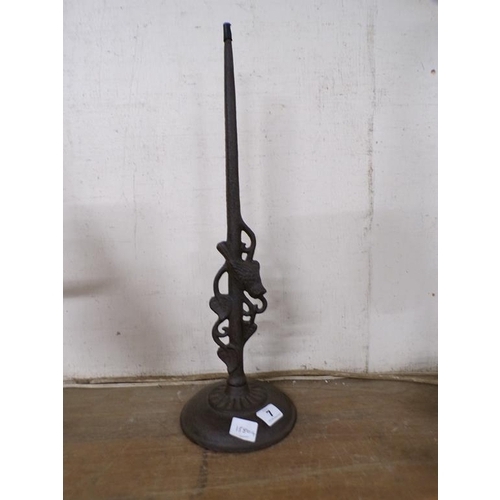 7 - CAST IRON DOOR  STOP