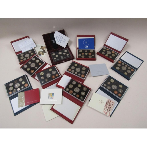 1629 - 11 BOX SETS OF ROYAL MINT COMMEMORATIVE COINS