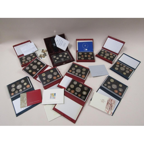 1629 - 11 BOX SETS OF ROYAL MINT COMMEMORATIVE COINS