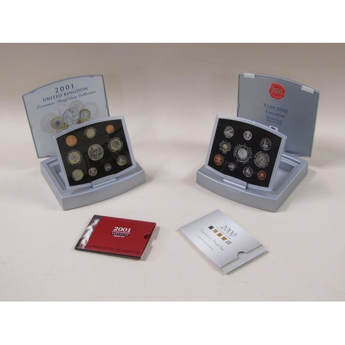 1633 - 2000 UK EXECUTIVE PROOF COIN COLLECTION AND A 2001 UK EXECUTIVE PROOF COIN COLLECTION