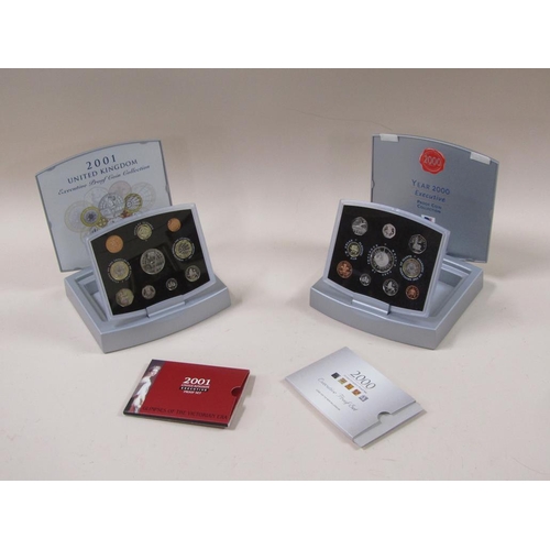 1633 - 2000 UK EXECUTIVE PROOF COIN COLLECTION AND A 2001 UK EXECUTIVE PROOF COIN COLLECTION