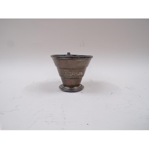 1642 - 20c SILVER ART DECO CUP A L DAVENPORT, BIRMINGHAM 1934 3.5ozt