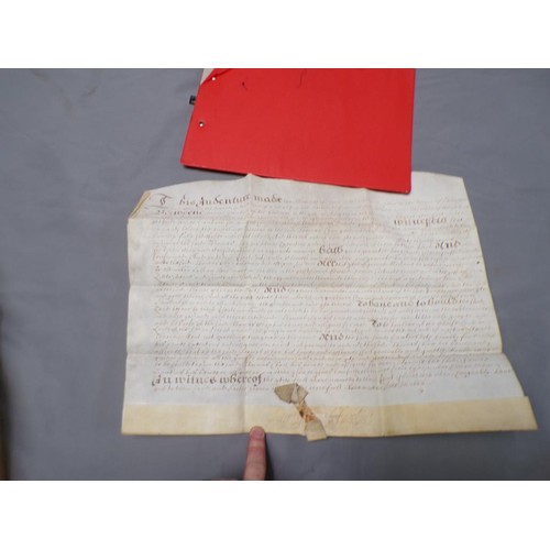 1424 - BOX OF EARLY INDENTURES