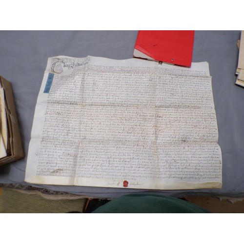 1424 - BOX OF EARLY INDENTURES