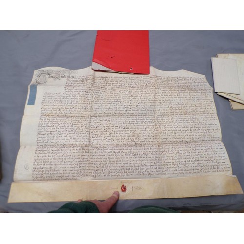 1424 - BOX OF EARLY INDENTURES