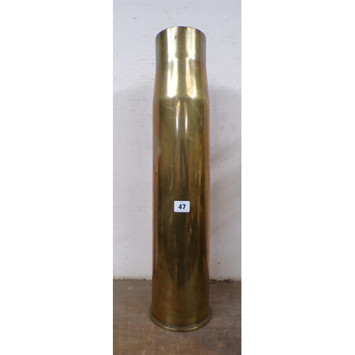 47 - LARGE BRASS SHELL CASE