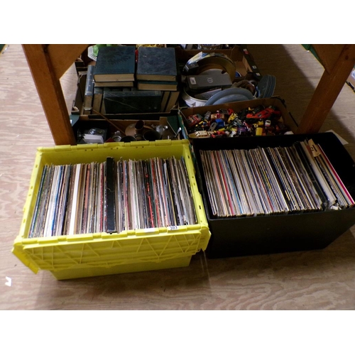 303 - TWO CRATES OF RECORDS