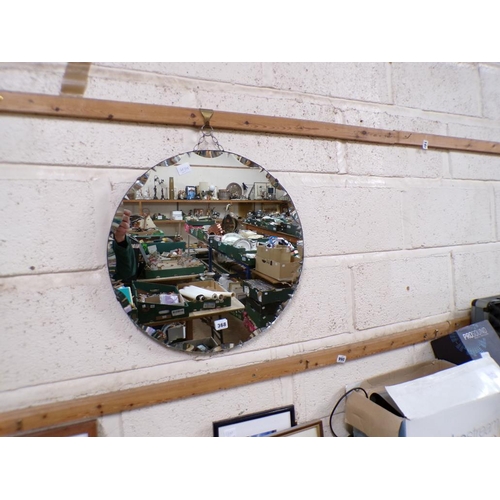 368 - ART DECO STYLE WALL MIRROR