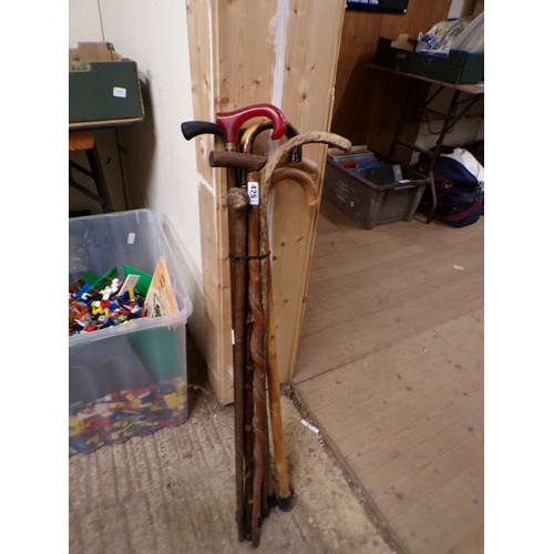 425 - QTY OF WALKING STICKS