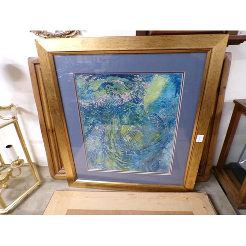 449 - QTY OF FRAMED ARTWORK TO INCL PEN AND WATERCOLOUR