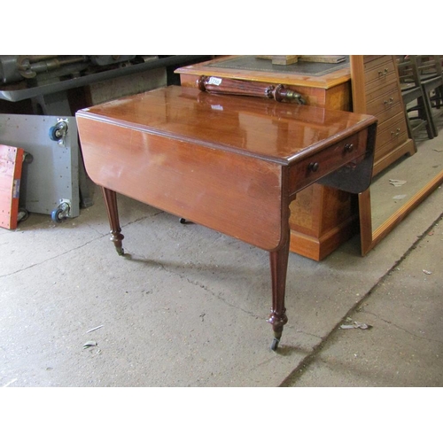 578 - MAHOGANY DROP LEAF TABLE