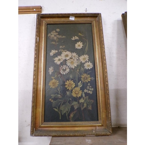 158 - TWO VICTORIAN GILT FRAMED OIL ON CANVAS - STILL LIFE