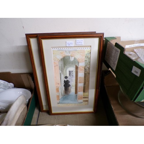 459A - FRAMED WATERCOLOURS, ETC