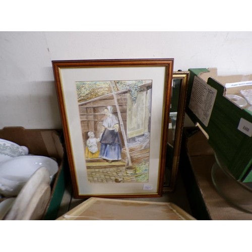 459A - FRAMED WATERCOLOURS, ETC