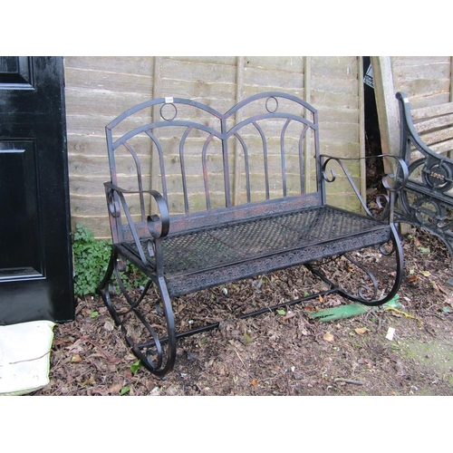 1049 - ROCKING GARDEN BENCH