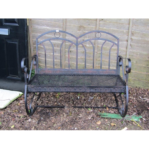 1049 - ROCKING GARDEN BENCH