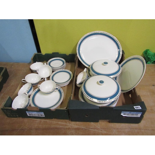 981 - TWO BOXES OF DINNER SERVICE