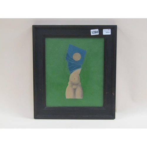 1260 - JOHN FALCKE - DISROBING 3, OIL ON CANVAS - INFORMATION TO REVERSE - FRAMED 29 x 23 cms