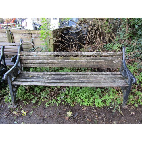 1057 - METAL GARDEN BENCH