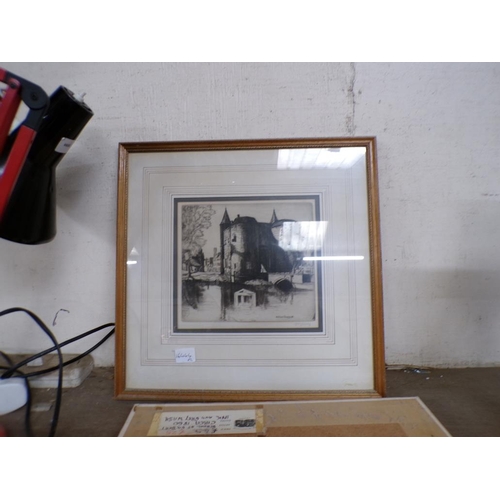 10 - TWO FRAMED ETCHINGS