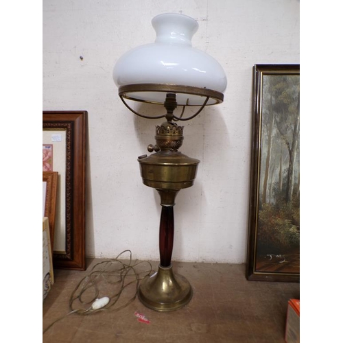 31 - OIL LAMP CONVERTED TO ELECTRICITY