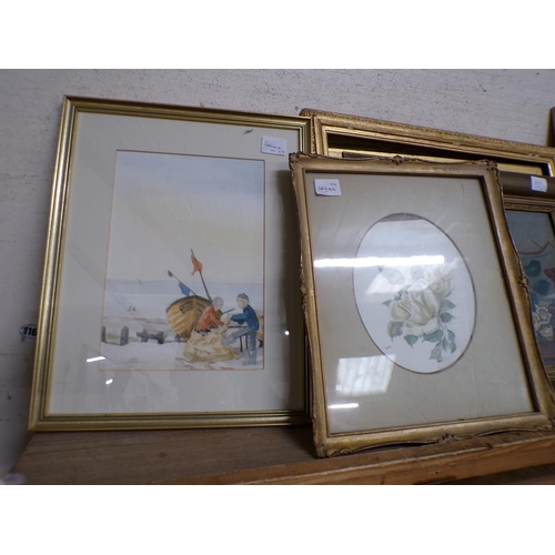 137 - FRAMED WATERCOLOURS - PORTRAITS ETC