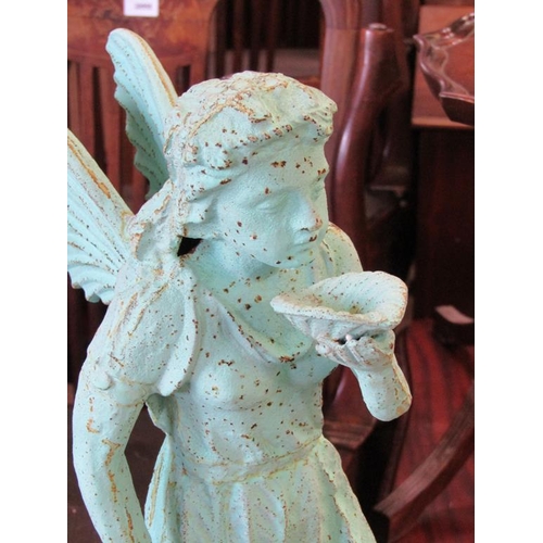 583 - CAST IRON STATUE OF A FAIRY