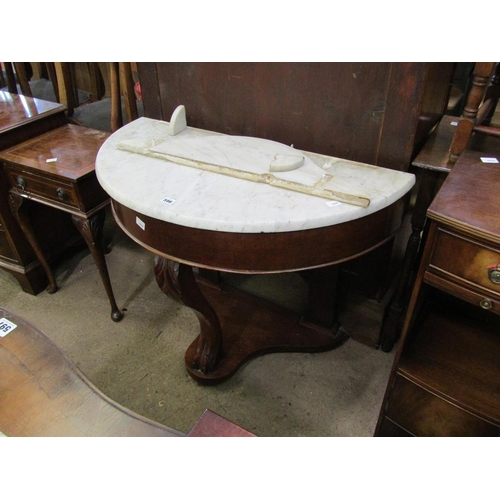 586 - VICTORIAN MARBLE TOPPED WASHSTAND