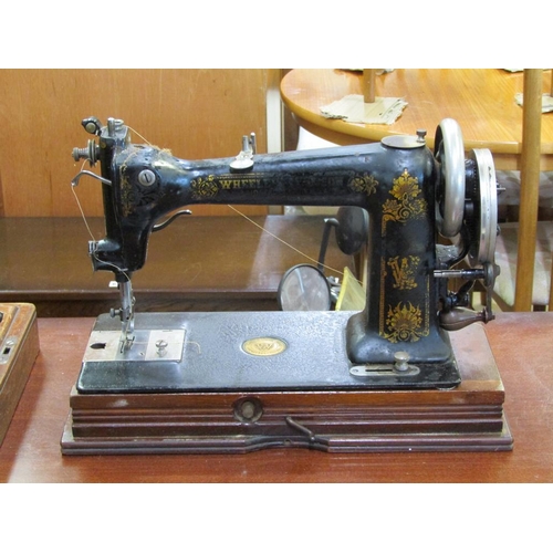 595 - TWO VINTAGE SEWING MACHINES