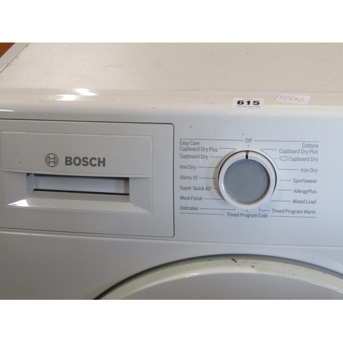 615 - BOSCH TUMBLE DRYER