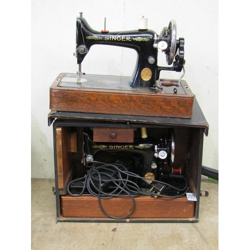 647 - TWO VINTAGE SEWING MACHINES