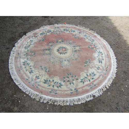 680 - LARGE PINK AND BEIGE RUG