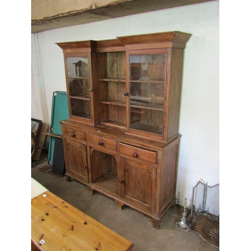 706 - LARGE VICTORIAN PINE DRESSER