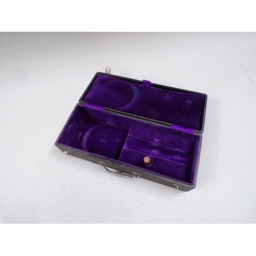 1364 - VINTAGE ANEMOMETER, CASE 30CM W