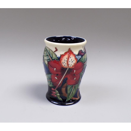 1856 - MOORCROFT SIMEON VASE, 14CM H