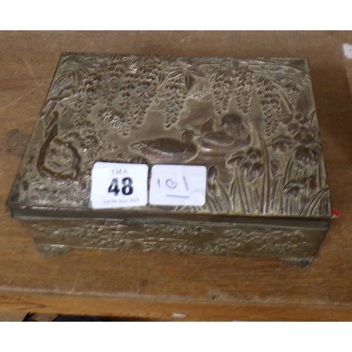 48 - ORIENTAL CAST METAL BOX