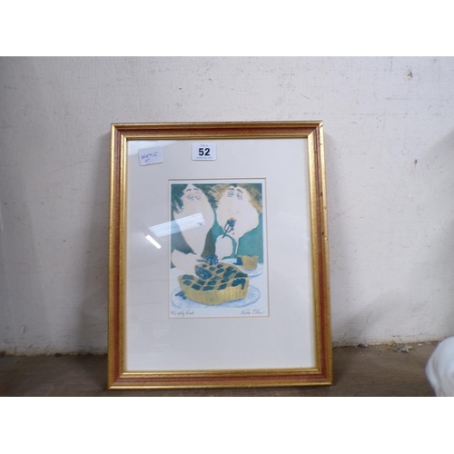 52 - FRAMED PRINT - ITS ONLY FRUIT