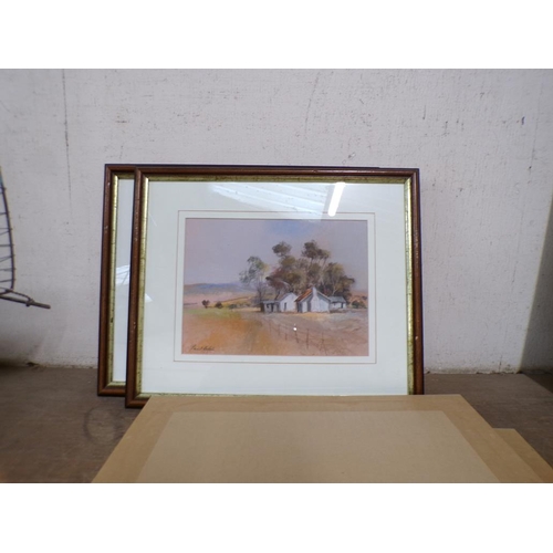 60 - COLLECTION OF FRAMED PASTELS