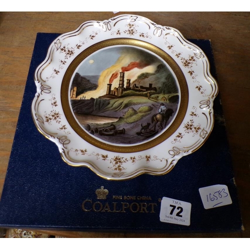 72 - COMMEMORATIVE COALPORT IRONBRIDGE GORGE MUSEUM PLATE