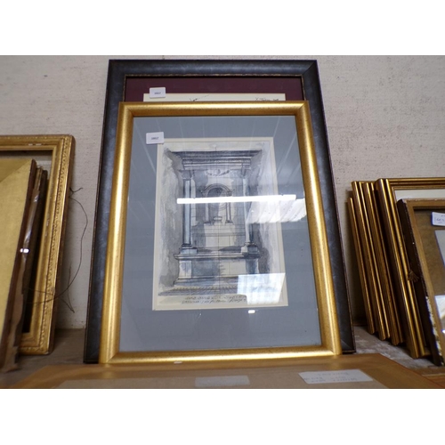 162 - COLLECTION OF FRAMED WATERCOLOURS, SIGNED ETCHING