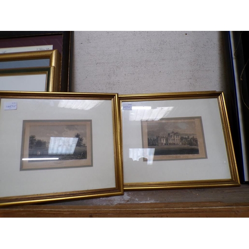 163 - ANTIQUE ENGRAVINGS AND WATERCOLOURS