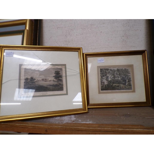 163 - ANTIQUE ENGRAVINGS AND WATERCOLOURS