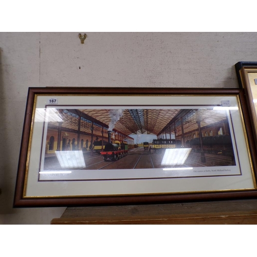 167 - FRAMED PRINTS TO INCL STEAM ENGINES
