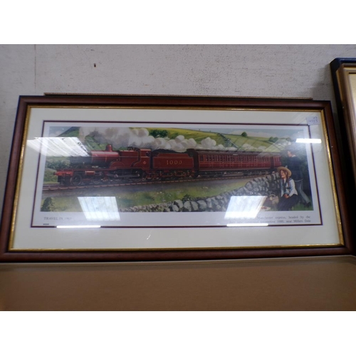 167 - FRAMED PRINTS TO INCL STEAM ENGINES