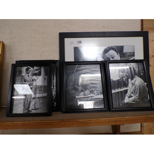 170 - COLLECTION OF FRAMED PHOTOGRAPHIC PRINTS - JAZZ MUSICIANS