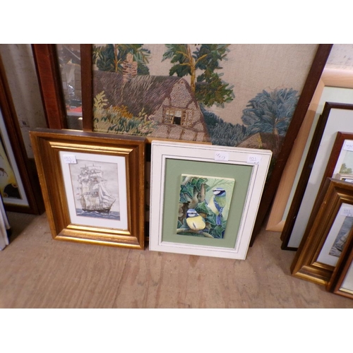 175 - TAPESTRIES, PRINTS, MIRROR