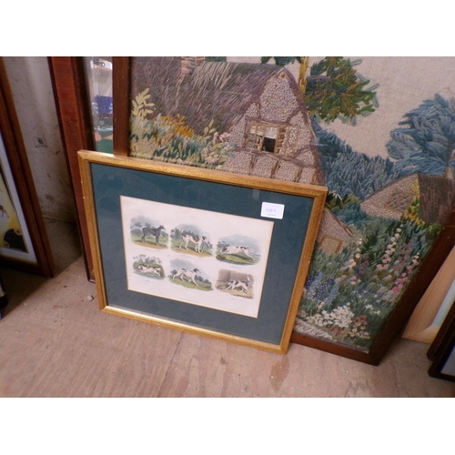 175 - TAPESTRIES, PRINTS, MIRROR